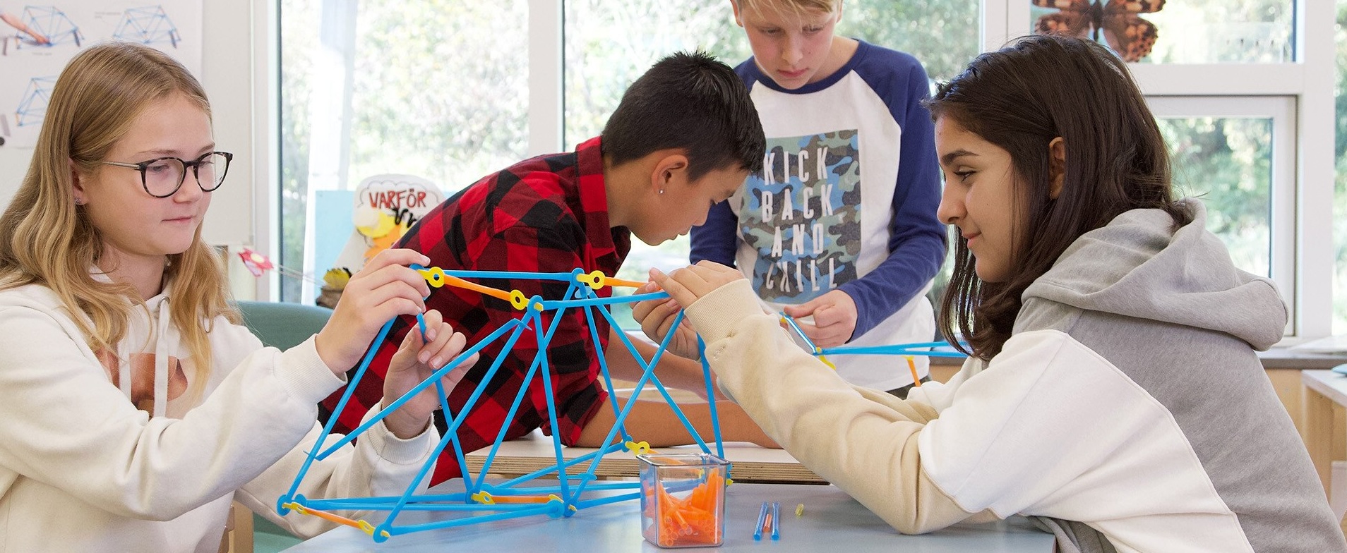 Strawbees products in the classroom