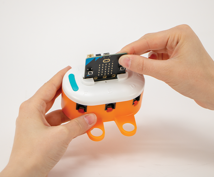 Insert micro:bit into Hatchling