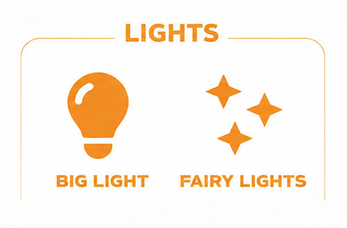 Lights — Big Light and Fairy Lights