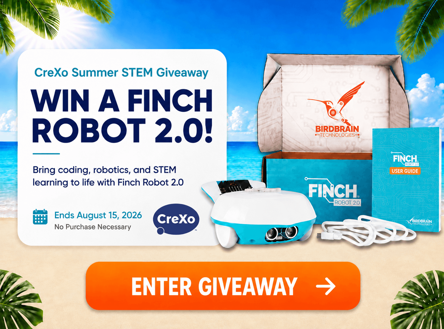 Summer STEM Giveaway - Win a Finch Robot 2.0